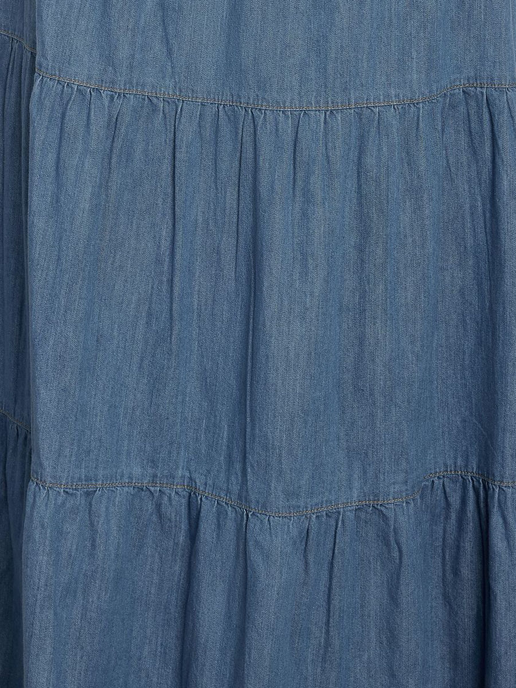 Noisy may Sommerrock Maxilänge Volants Weich Fallender Stoff Bequem (1-tlg) NMHELSA HW ELSTC LONG SKIRT MG002LB