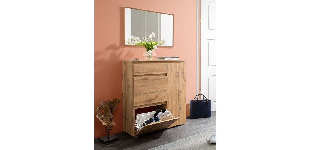 Newroom Schuhschrank »Nikita« Schuhregal Honig Eiche Dekor Modern