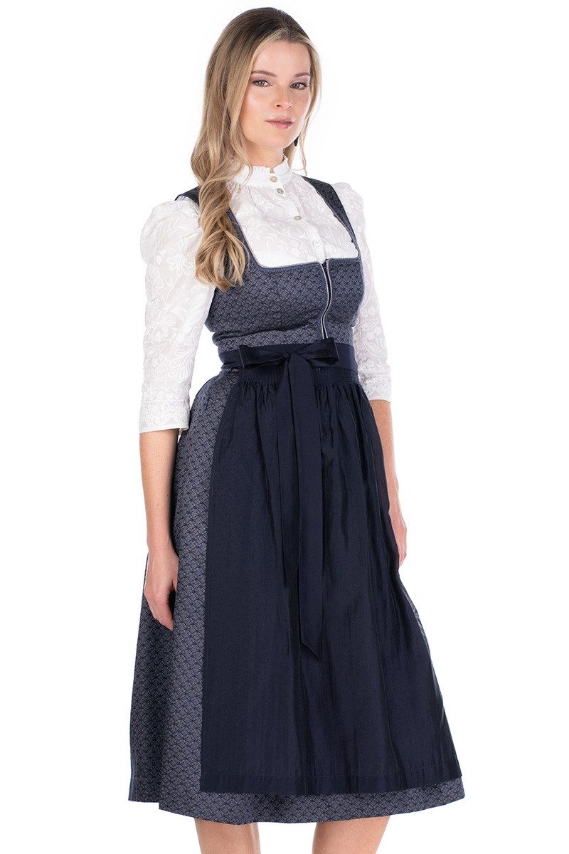Spieth & Wensky Dirndl Dirndl lang 2tlg. - HEILBACH - dunkelblau