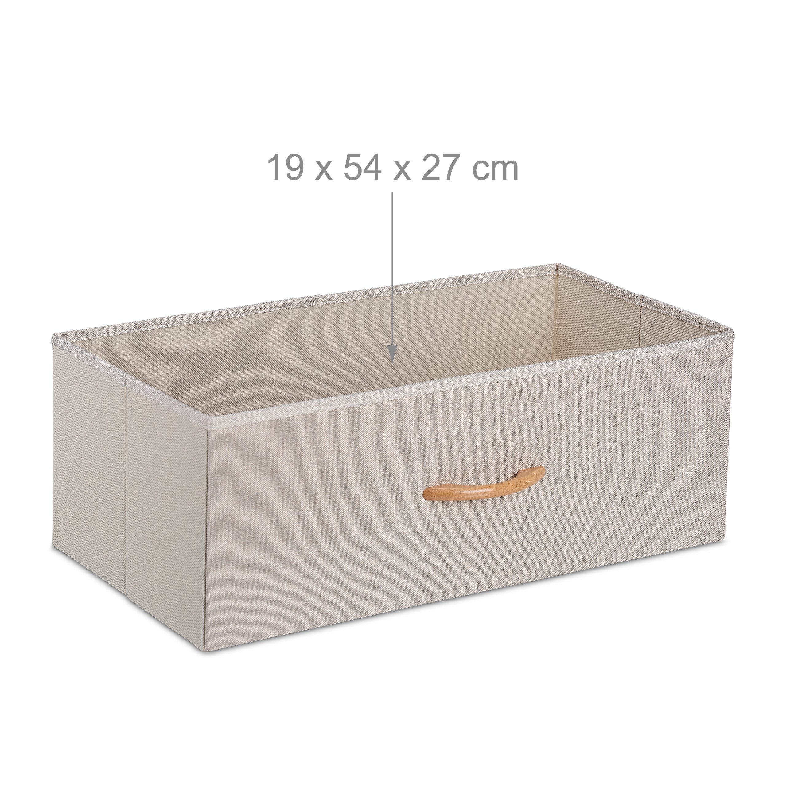 relaxdays Kommode Bambus Kommode 3 Schubladen, Beige