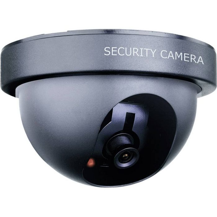 smartwares Überwachungskamera Attrappe Überwachungskamera Attrappe (mit blinkender LED)