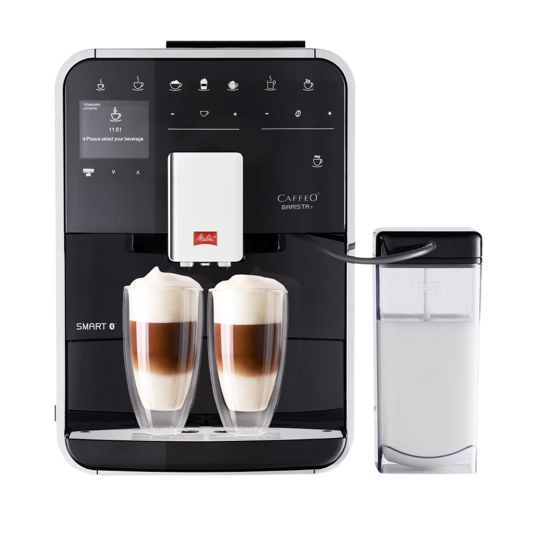 Melitta Kaffeevollautomat Barista T Smart F830-102, Vollautomat Espressomaschine Schwarz