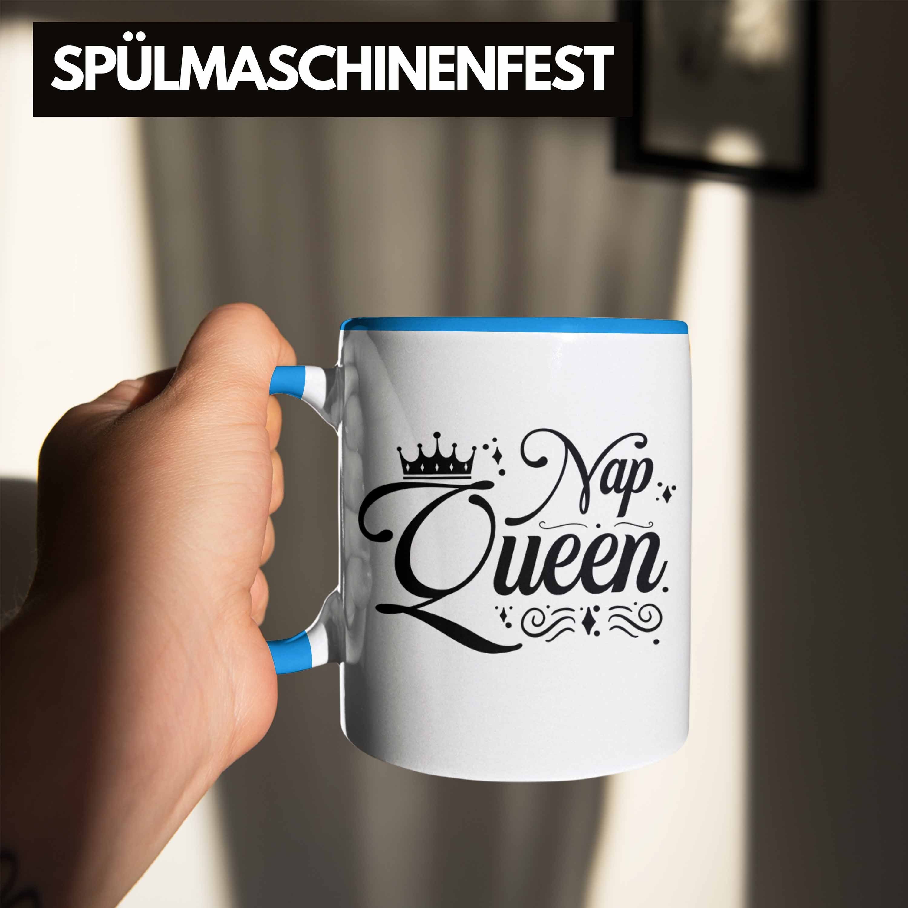 Blau Nap Tasse Trendation Tasse Trendation Tochter Mädchen Geschenkidee Lustige Geschenk MIttagsschlaf Freundin Queen -