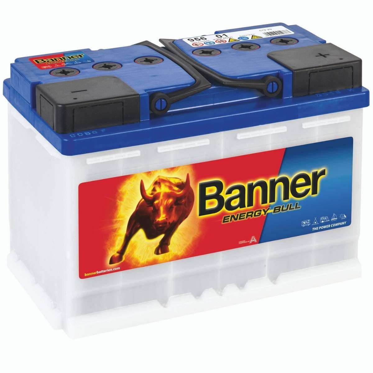 Banner Batterien Banner 95601 Energy Bull 80Ah 12V Batterie für Wohnmobil, Boot, Solar Batterie, (12 V)