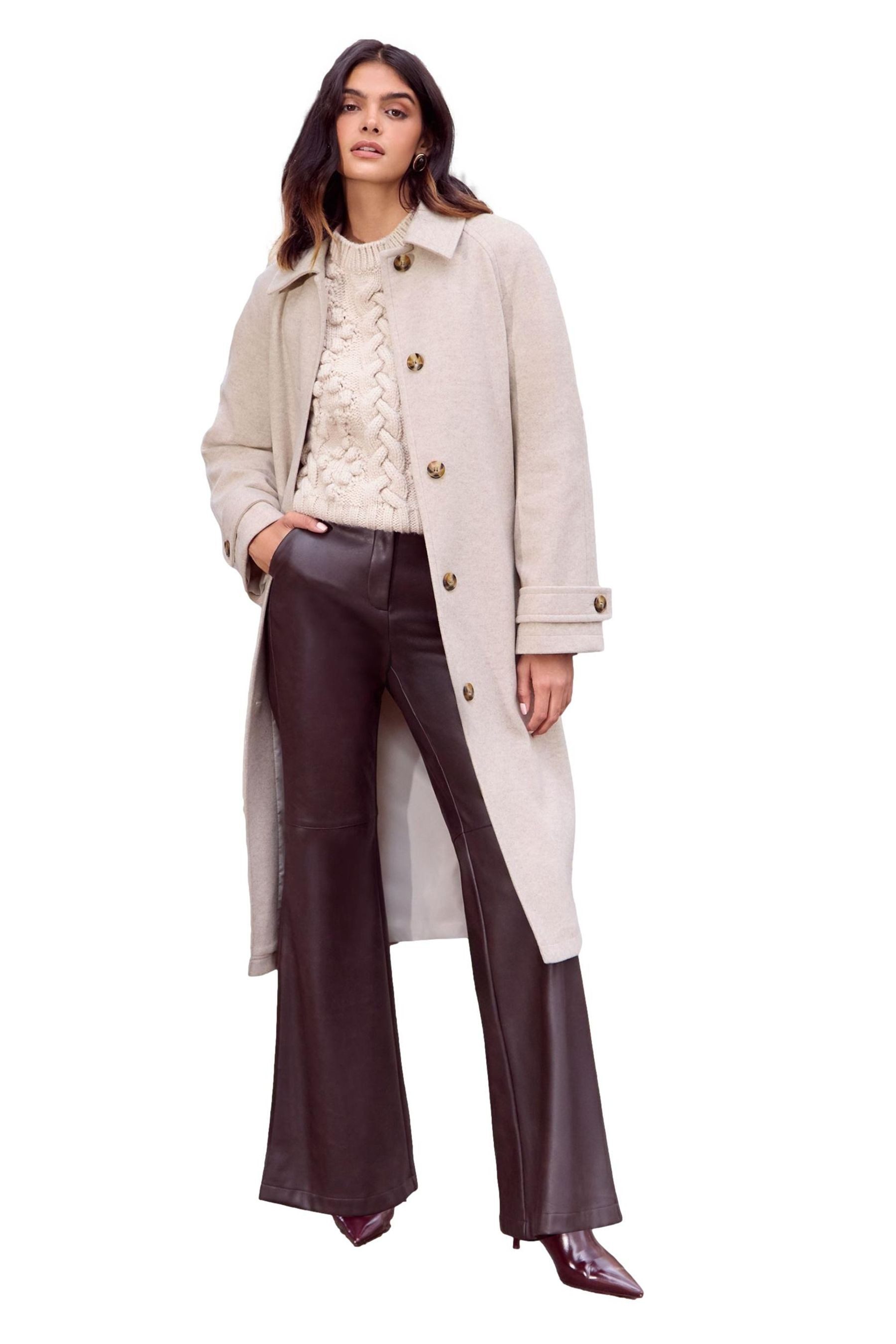 Friends Like These Kurzmantel Friends Like These Smarter Midi-Mantel mit Gürtel (1-tlg)