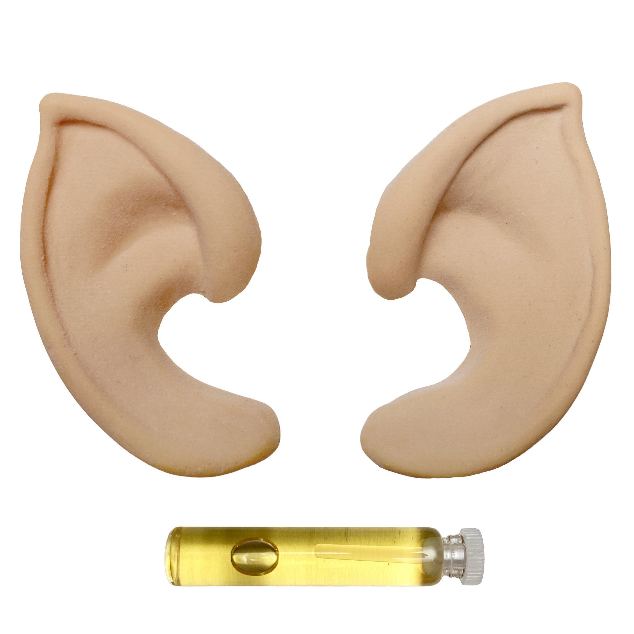 Wizardo Kostüm Kleine Elfenohren für Kinder, Diese Elfenohren könnten so in 'Der Herr der Ringe' zu sehen sein. Ei