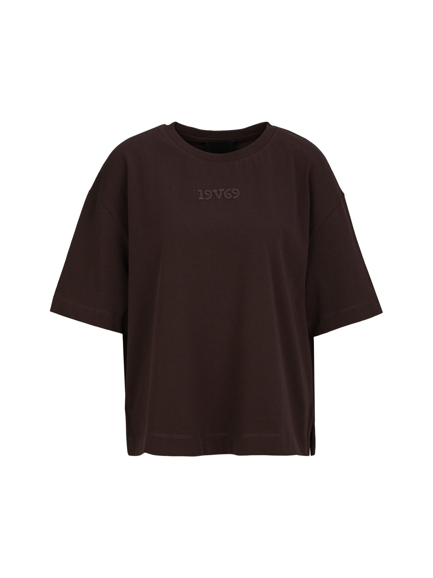 19V69 ITALIA T-Shirt Petonia Street Damen aus Baumwolle, Oversize mit Rundhals