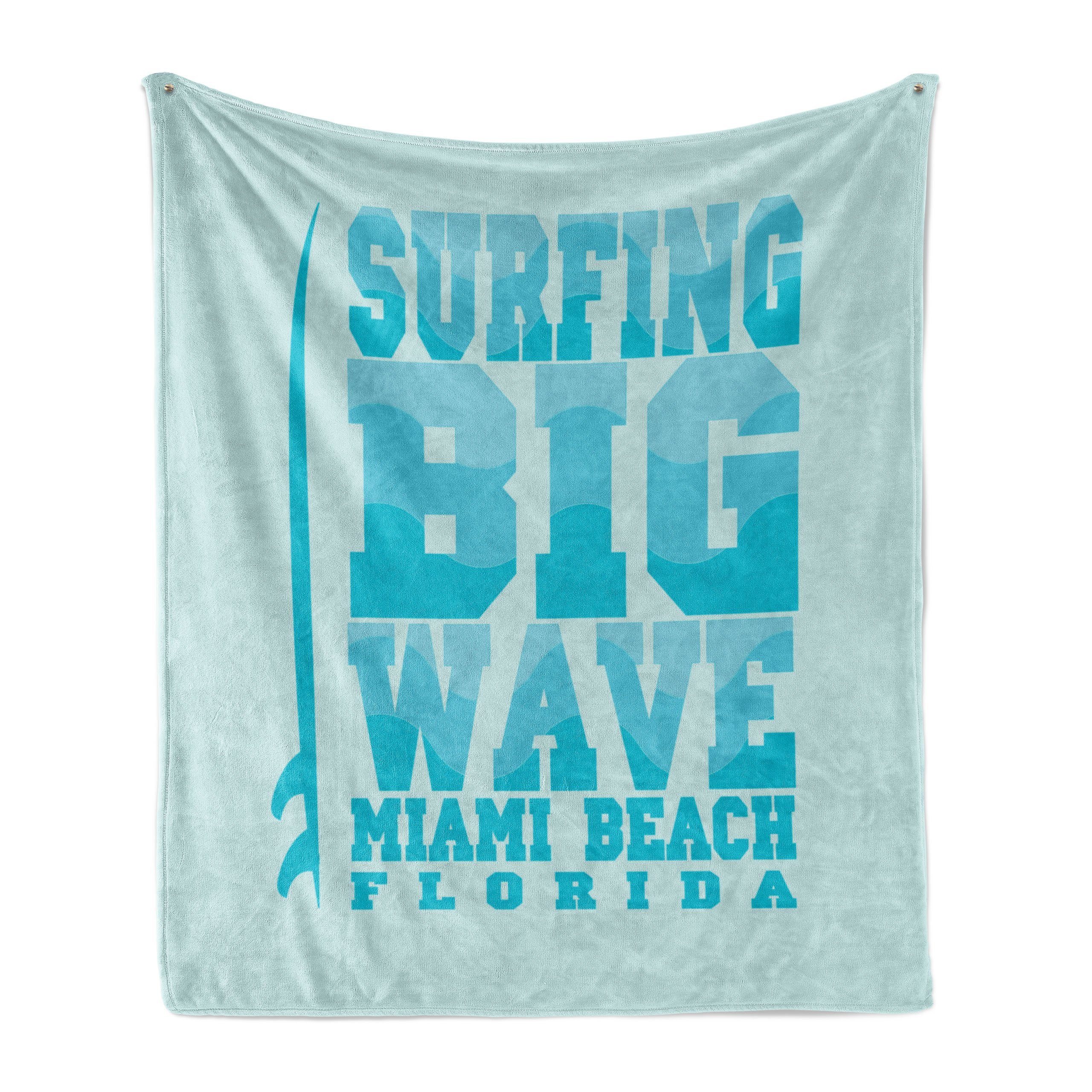 den Big Plüsch Surfen Außenbereich, Abakuhaus, Miami Innen- Gemütlicher Florida Wohndecke für und Wave