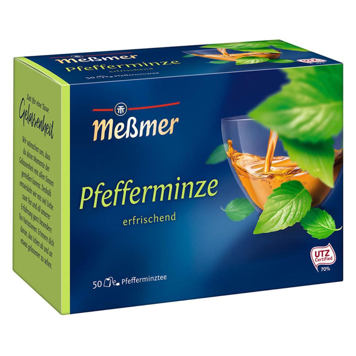 Meßmer Tee, Meßmer Pfefferminz Tee lecker und frisch kühl Beuteltee 112g
