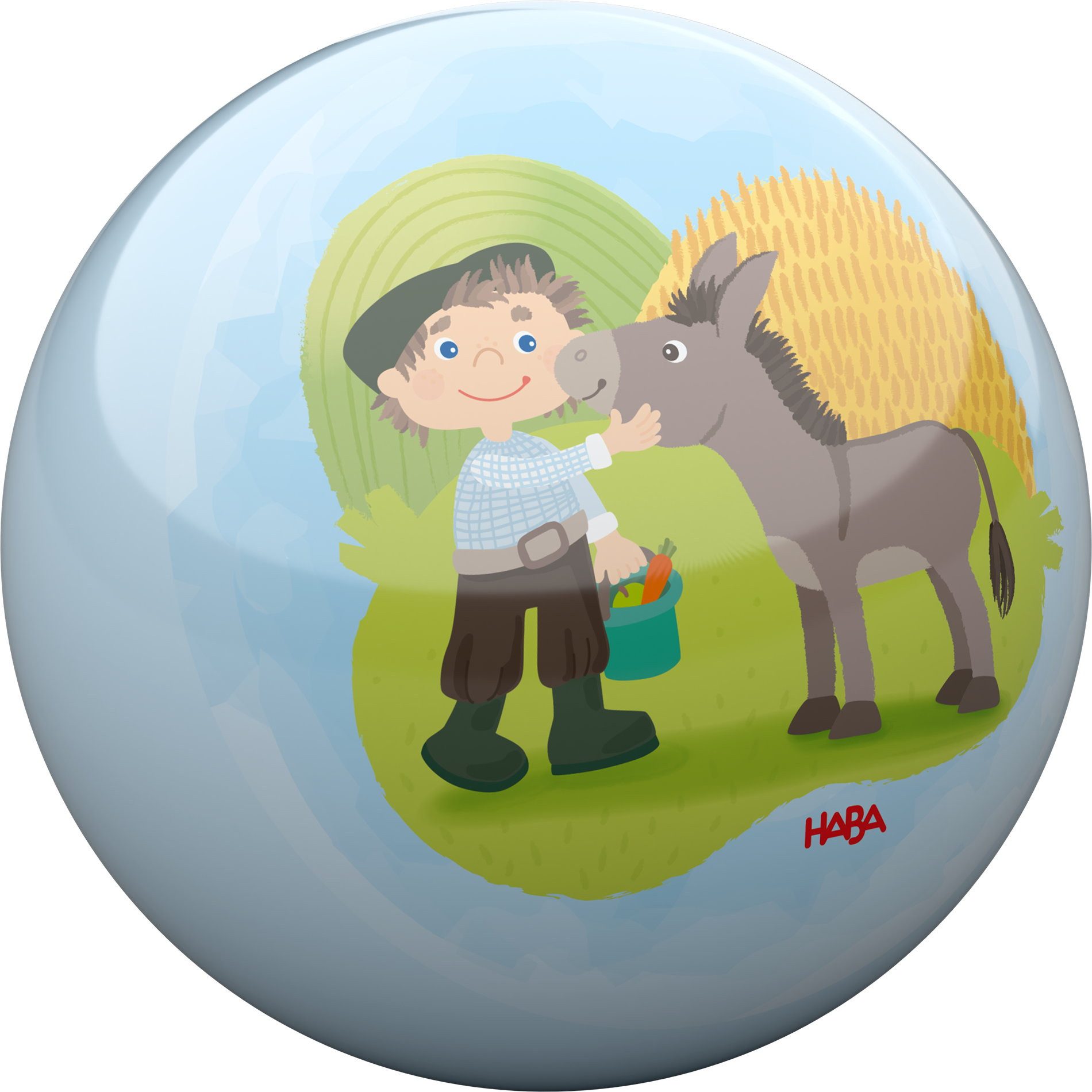 Haba Spielball Kleinkindwelt Kunststoffball Bauernhof 14 cm Ø Spielball 2012754001