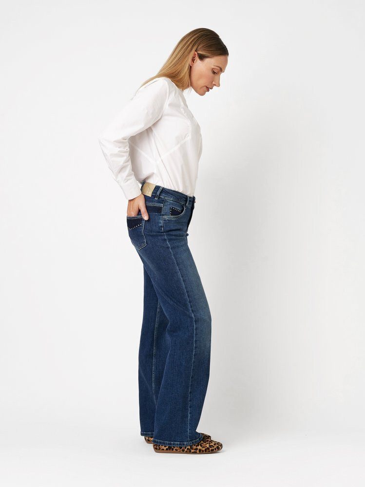 TONI Weite Jeans Ella mit Metallplättchen an den Taschen günstig online kaufen