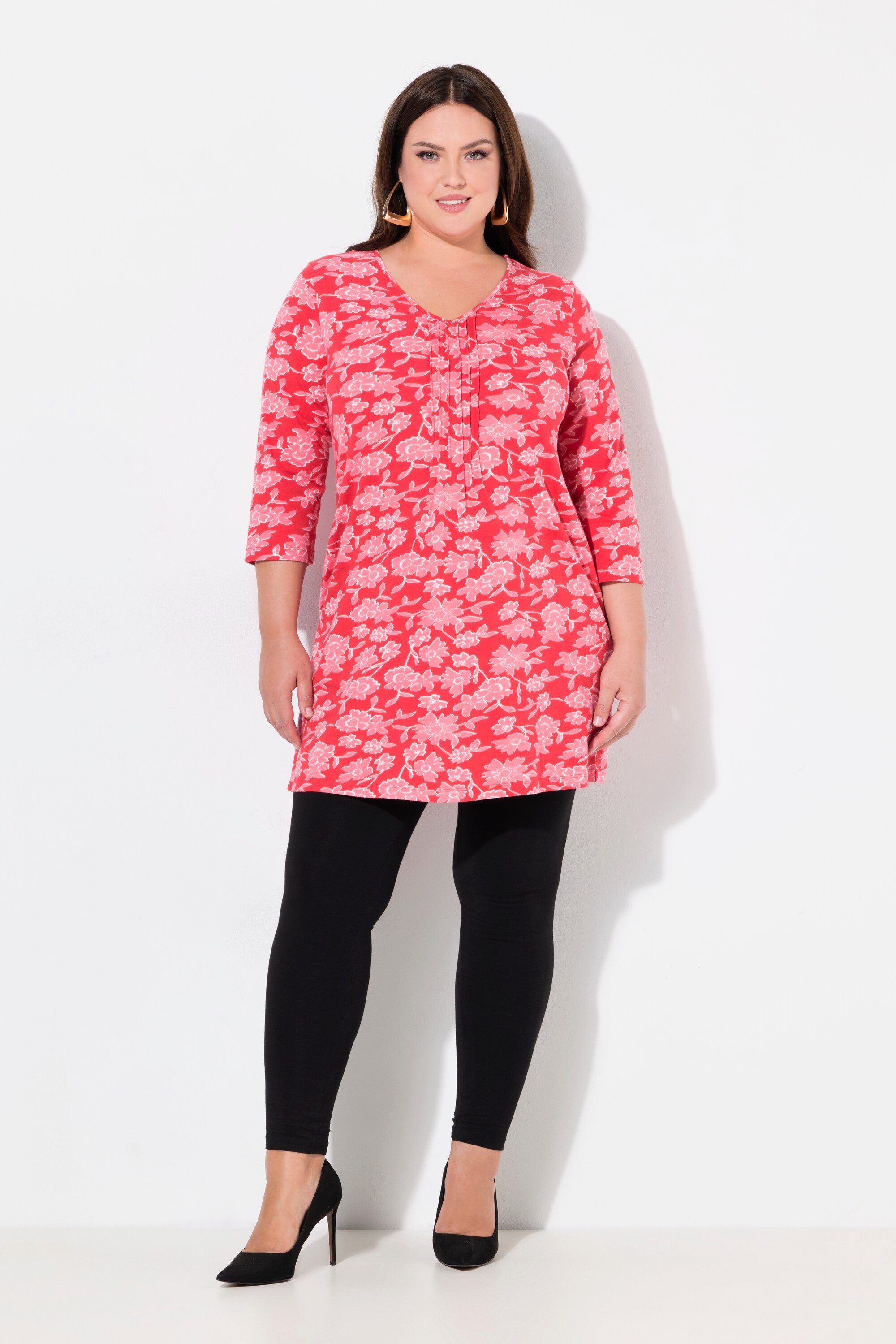Ulla Popken Longshirt Longshirt Biesen A-Linie günstig online kaufen