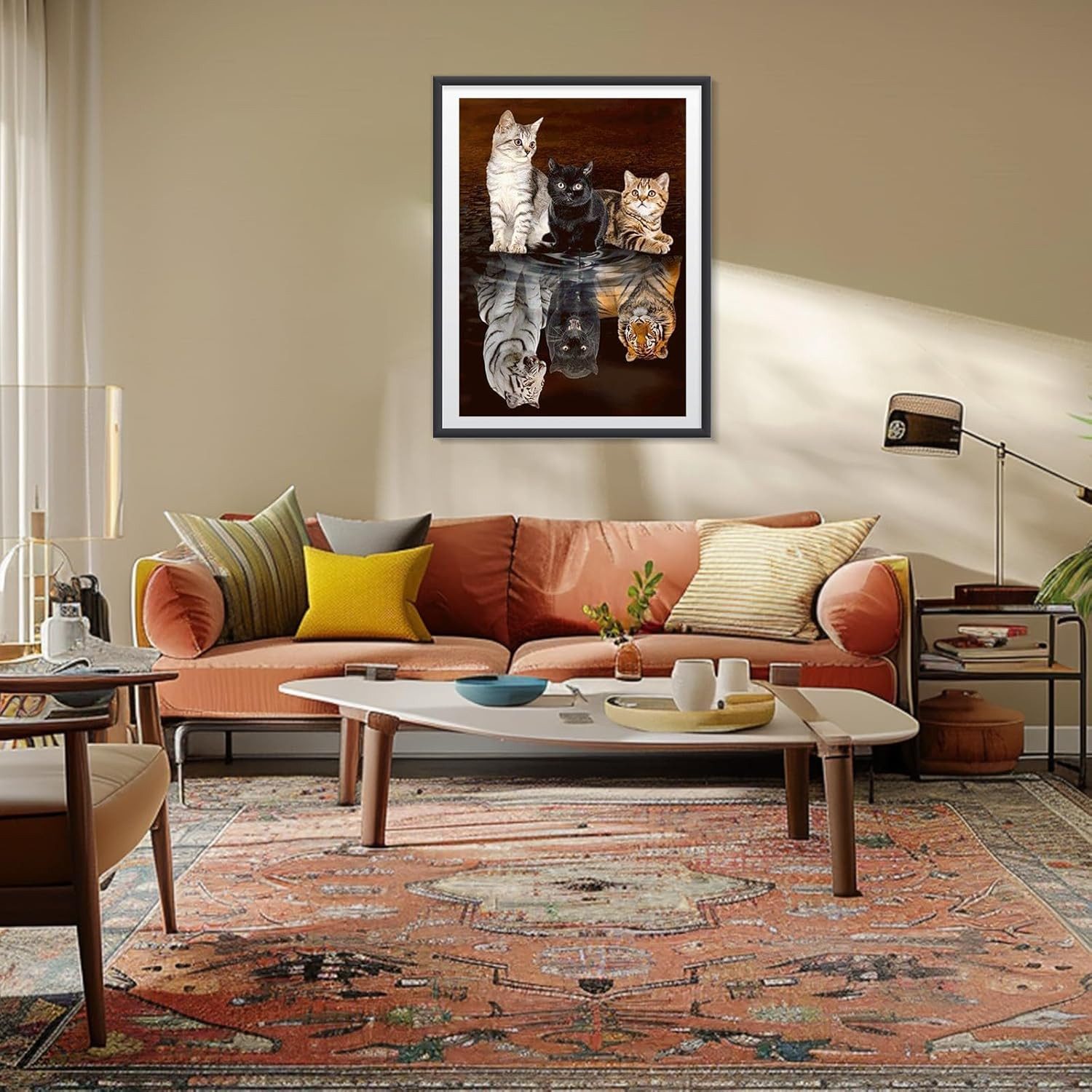 LA CUTE Malen nach Zahlen 5D Diamant Painting Set Katze Tiger für kreative günstig online kaufen