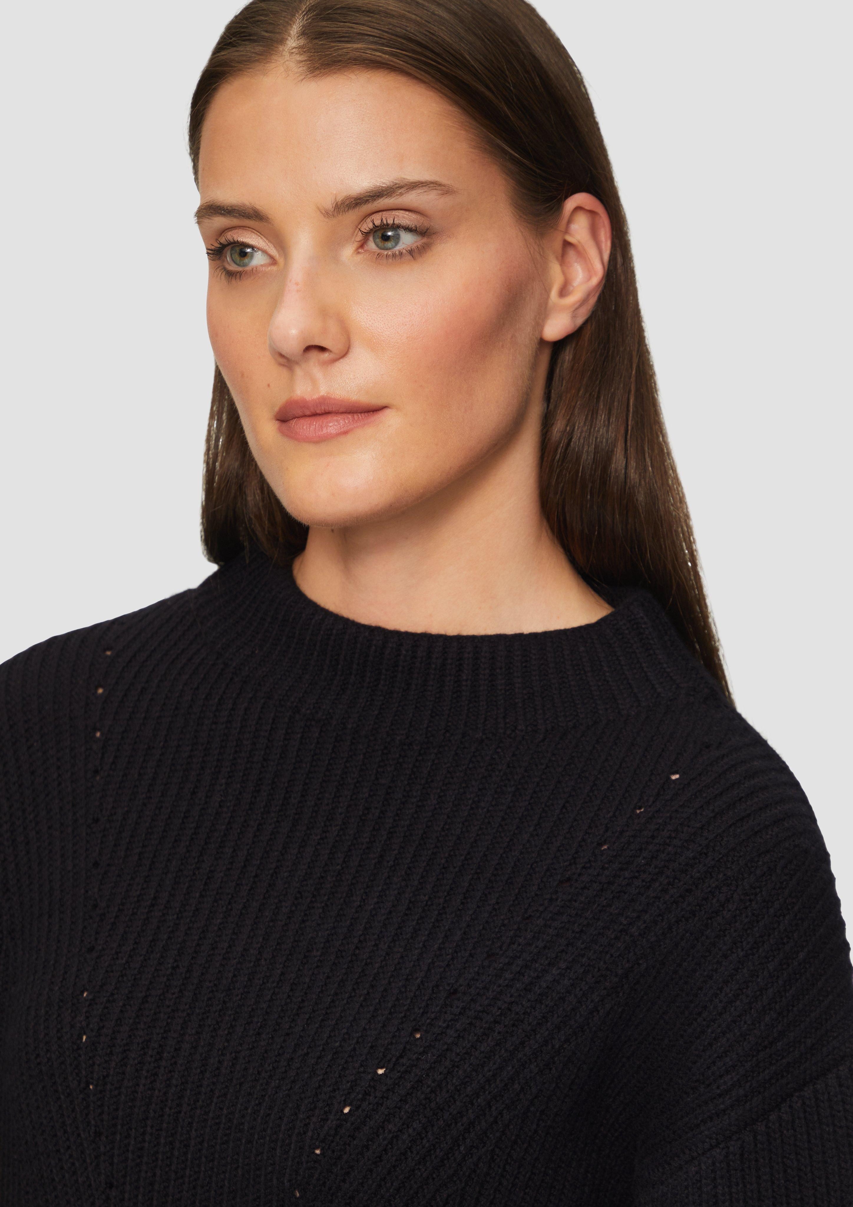 s.Oliver BLACK LABEL Strickpullover Oversized-Strickpullover mit günstig online kaufen
