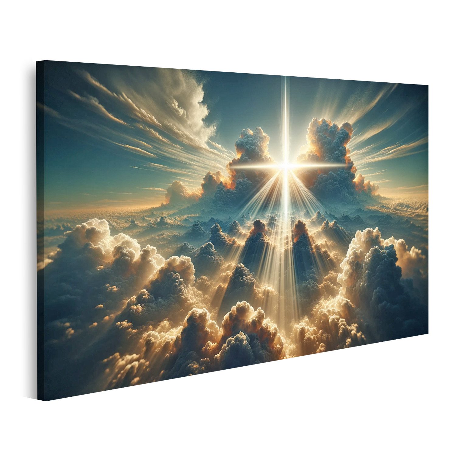 islandburner Leinwandbild Ruhige Jesus Christus Figur traditionell Kreuz So günstig online kaufen