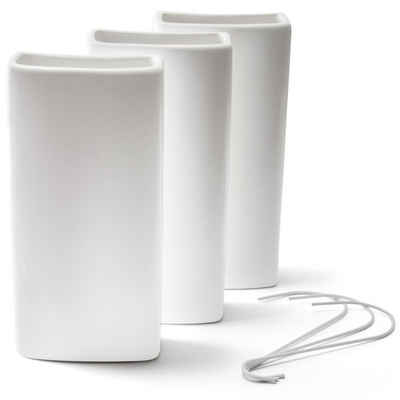 Ligano Luftbefeuchter für Heizkörper 3er Set, Keramik Wasserverdunster für die Heizung, 0,40 l Wassertank, Hohe Keramik-Qualität und sichere Versandverpackung