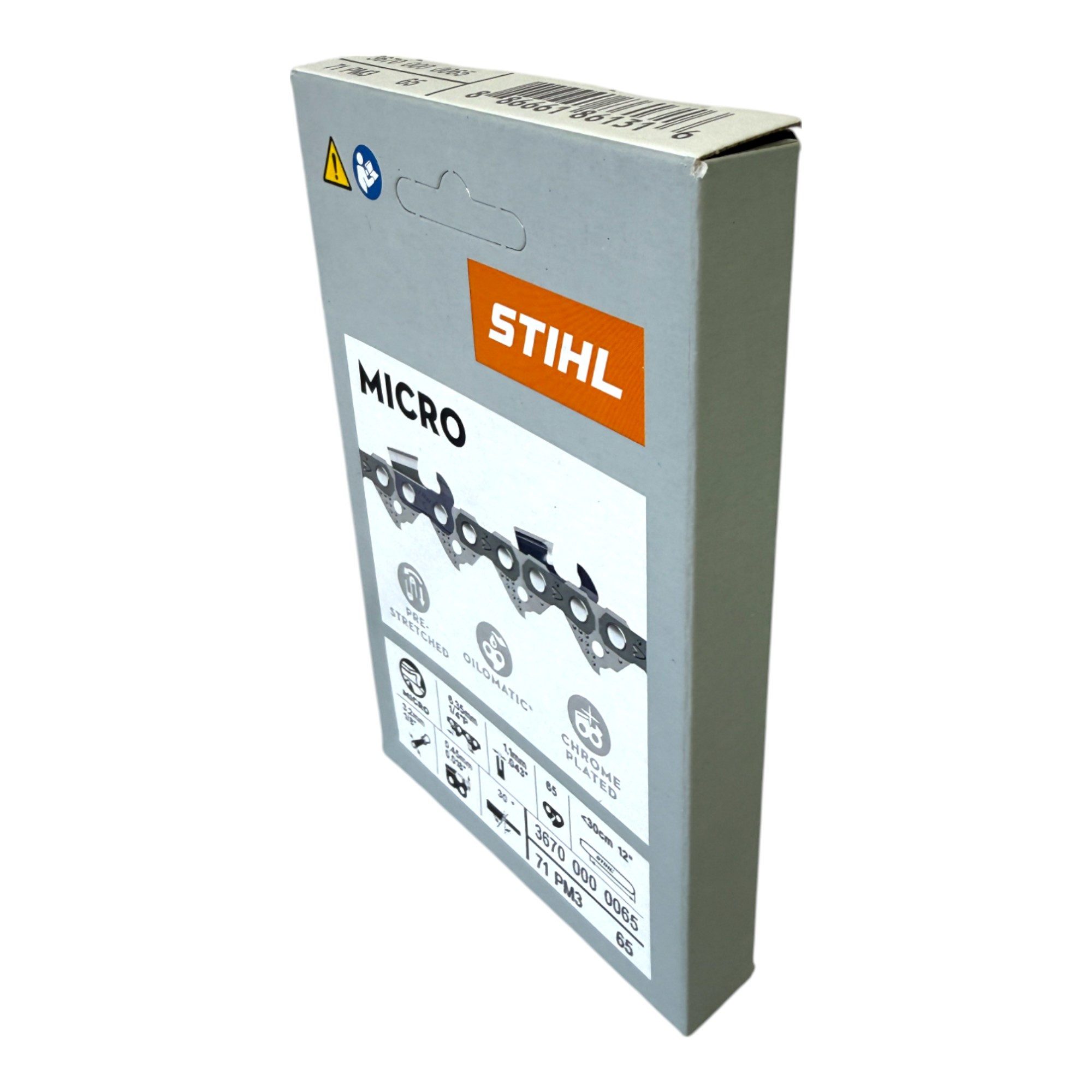 STIHL Ersatzkette 3x 1/4" Picco Micro 3 (PM3) Sägekette 30 cm 1/4" P 1,1 mm 65 TG 3