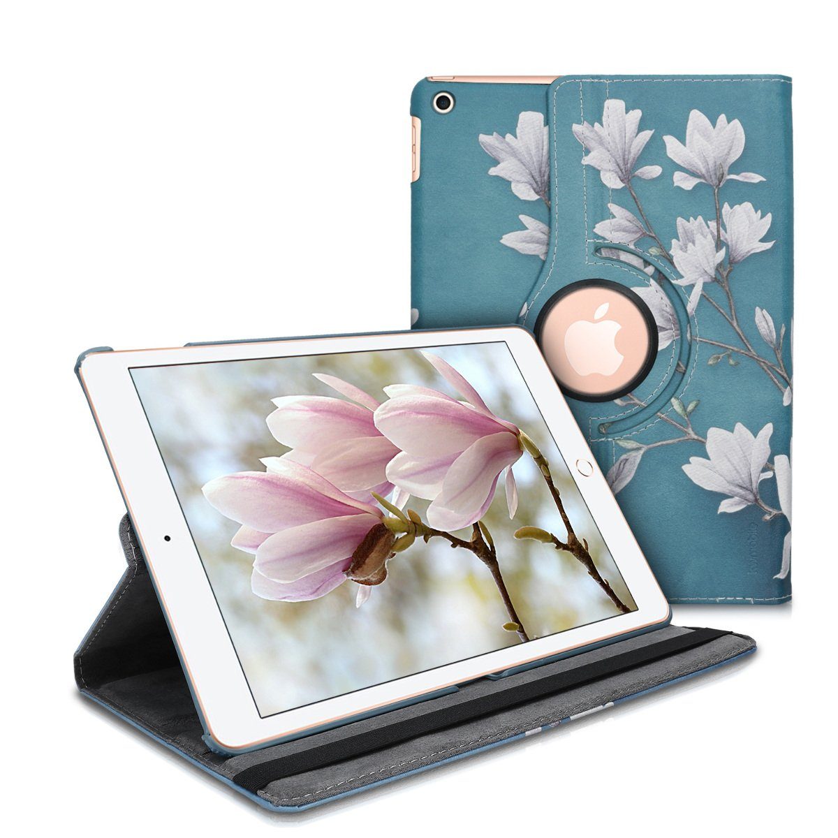 kwmobile Tablet-Hülle, Hülle für Apple iPad 10.2 (2019/2020/2021 - 7./8./9.  Gen) - 360° Tablet Schutzhülle Cover Case - Magnolien Design online kaufen  | OTTO