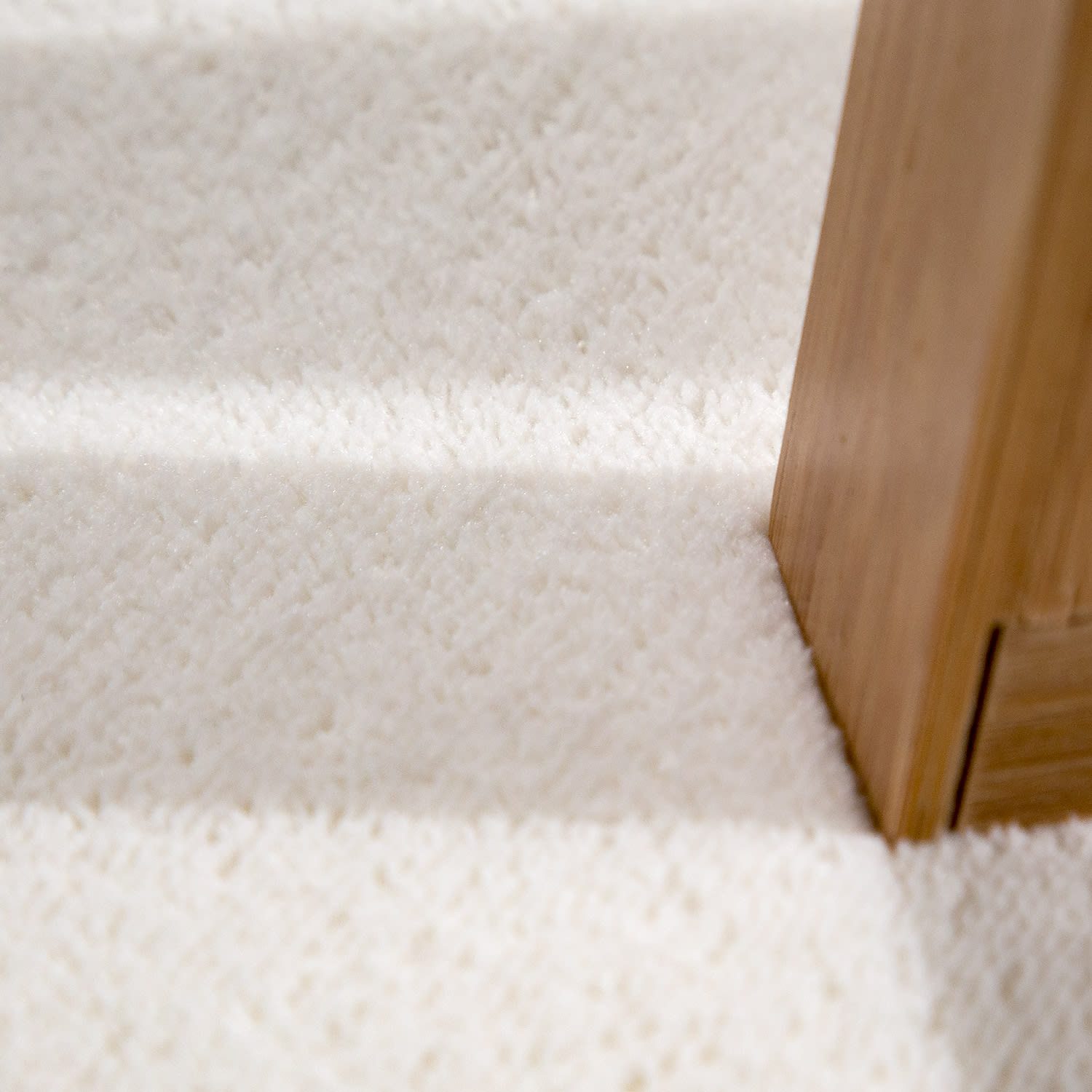 KADIMA DESIGN Teppich waschmaschinenwaschbar Unifarben Flur Waschbarer Teppich Badezimmer, Rechteckig, Höhe: 5 mm, Florhöhe: 1 mm, 100% Polyester, Rechteckig, 50x80cm, Creme