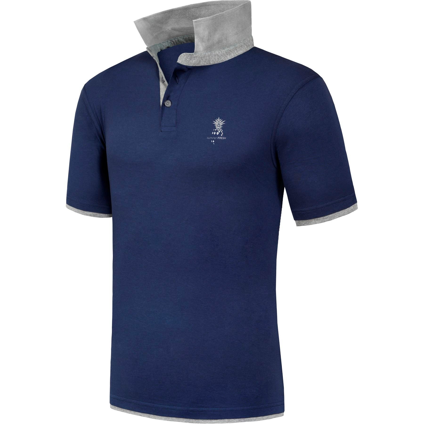 Nebulus Poloshirt KEYS, F366 - Herren, navy/grau, M