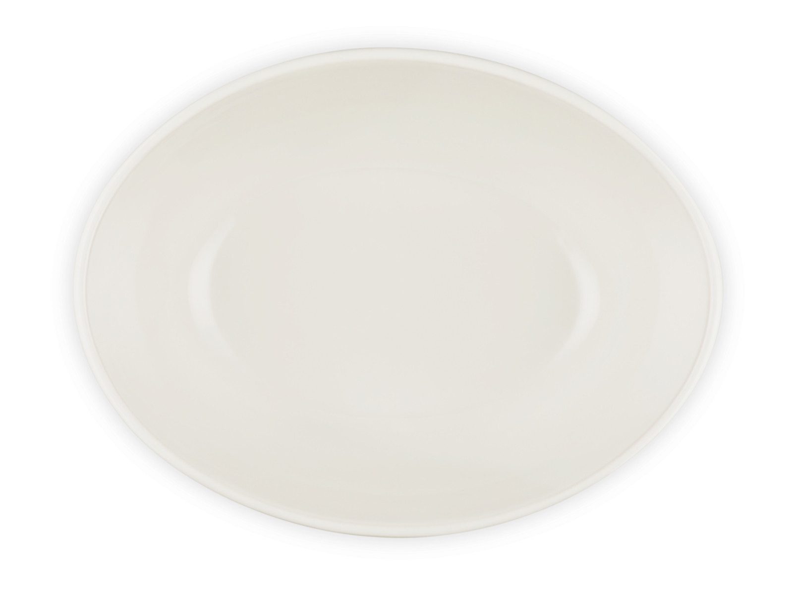 LE CREUSET Servierschale Servierschale rund meringue 3,2l, Steinzeug, (Servierschalen)