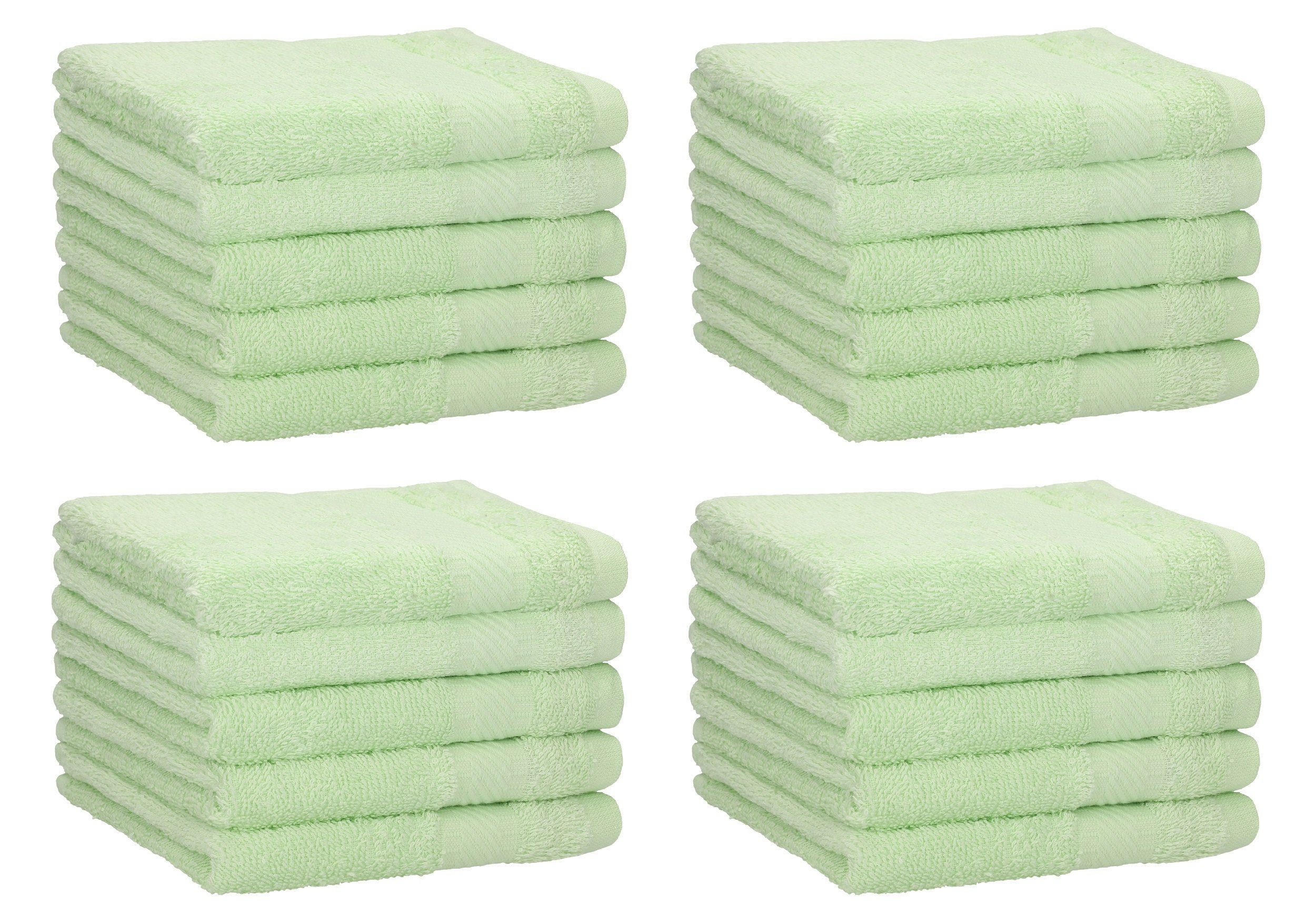 Betz Gästehandtücher 20 Stück 30x50 Baumwolle 100% PALERMO Größe grün, (20-St) cm Farbe