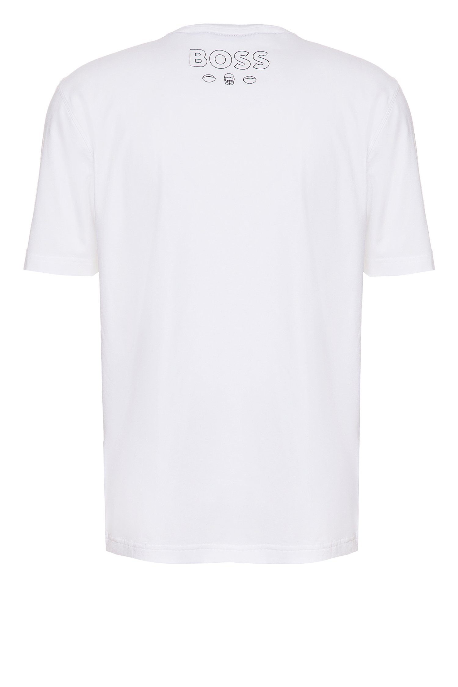 Weiß NFL Trap ORANGE (1-tlg) (104) T-Shirt T-Shirt BOSS