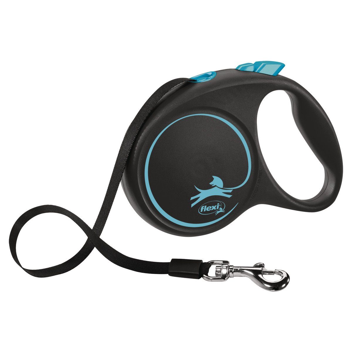 flexi Flexileine BLACK DESIGN Gurt blau