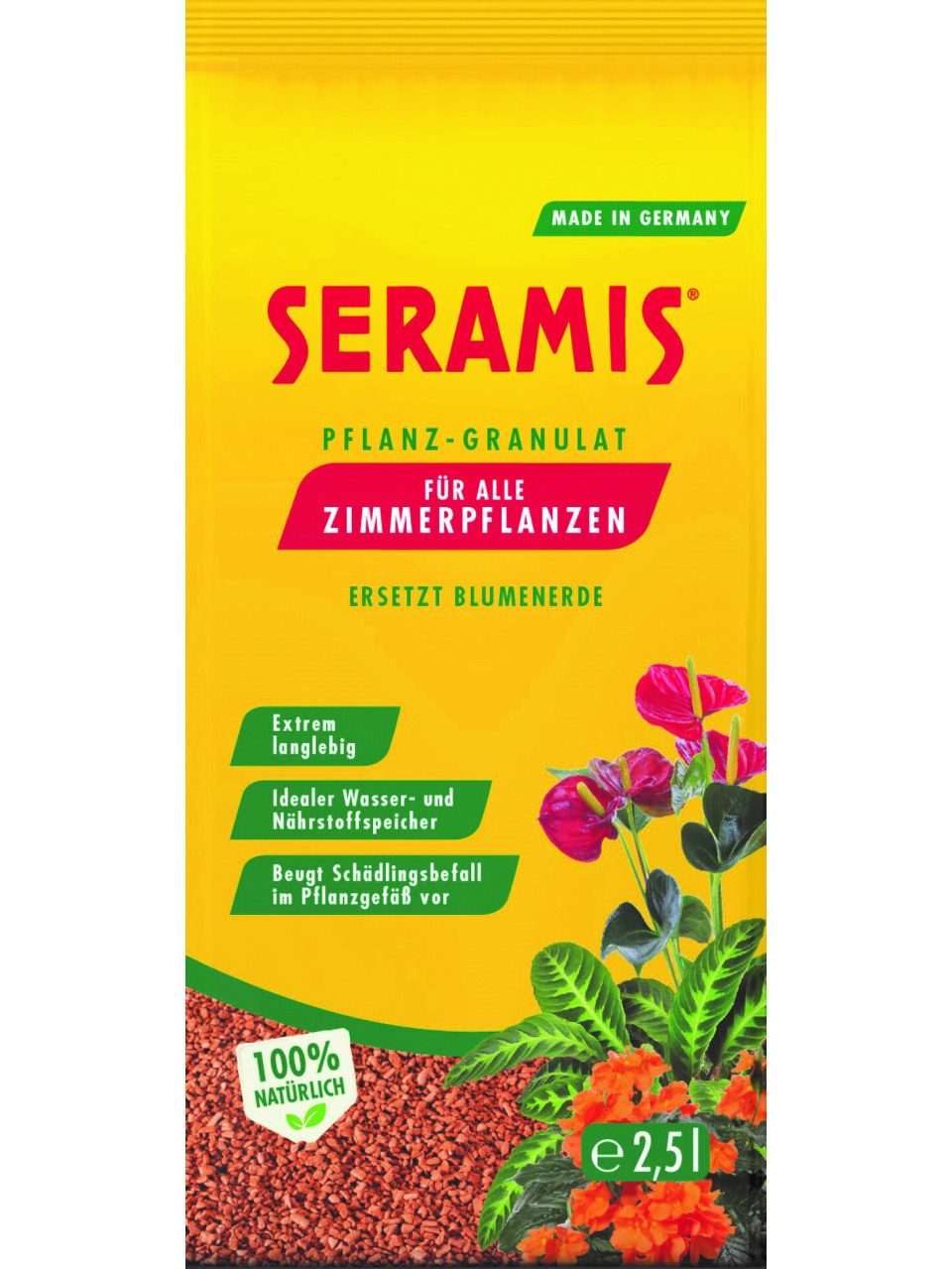 Sera Pflanzgranulat Seramis Pflanz-Granulat für Zimmerpflanzen 2,5 L