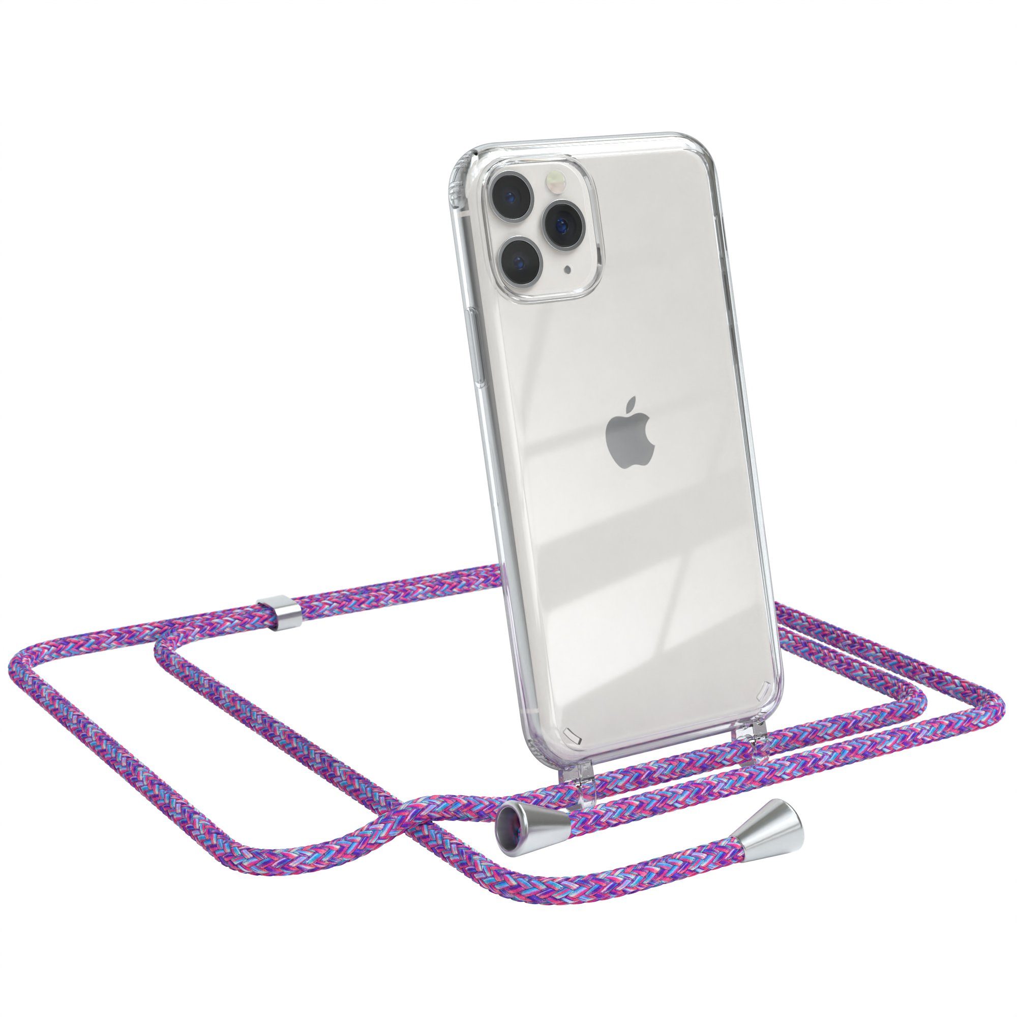 Violett / Clips Silber