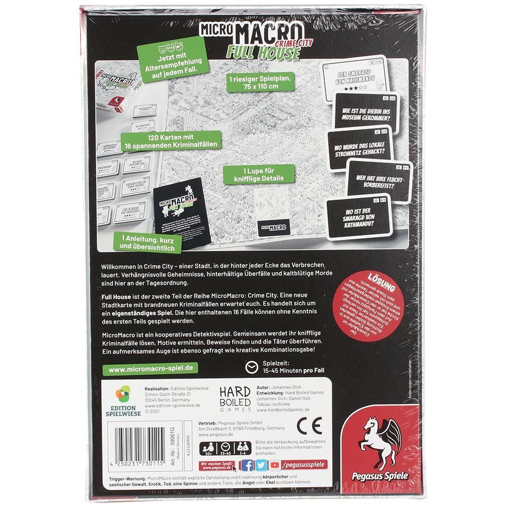 Pegasus Spiele Spiel MicroMacro: Crime City 2 – Full House