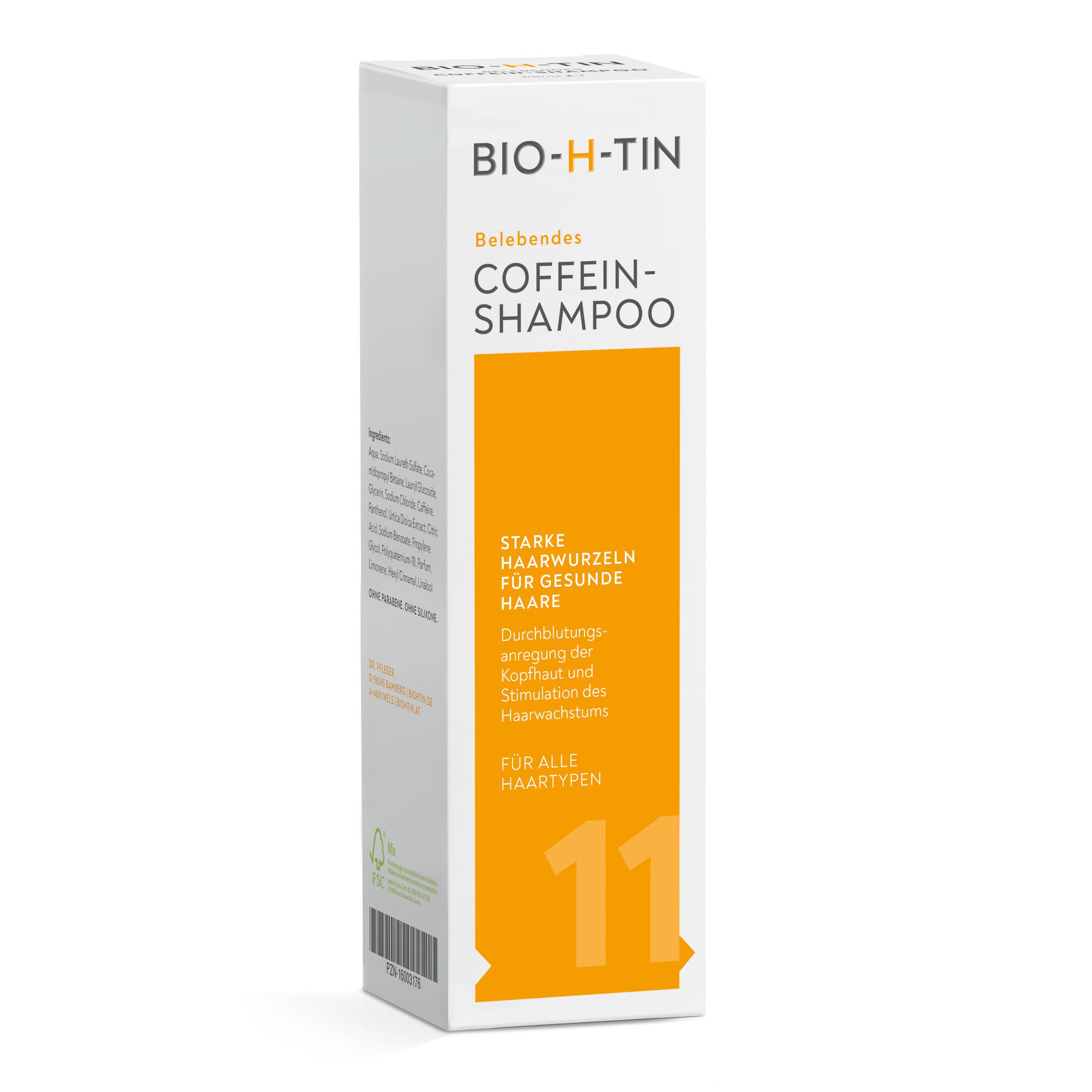 BIO-H-TIN® Haarshampoo Belebendes Coffein-Shampoo, 200 ml, 1-tlg., -