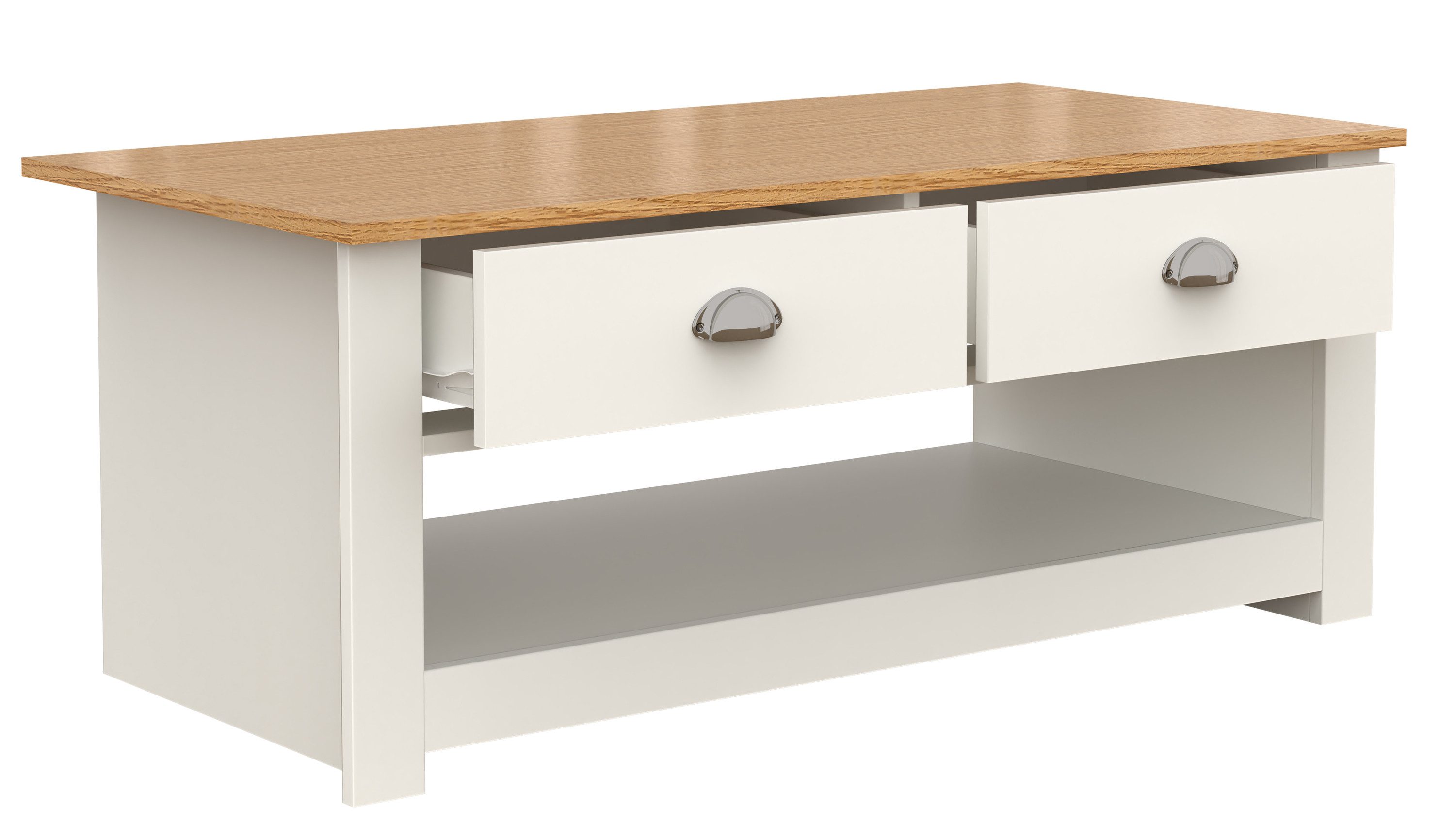 VCM Couchtisch Holz Sofatisch Couchtisch Schublade Balusa günstig online kaufen