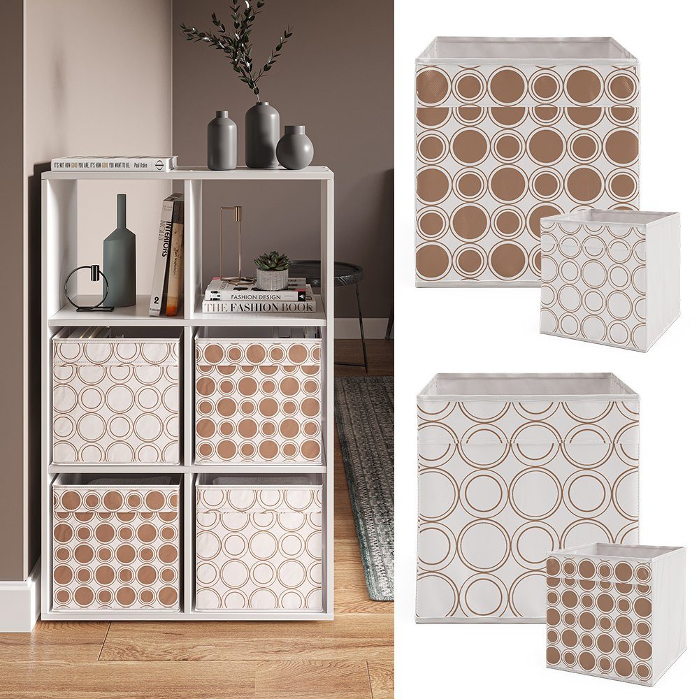 Vicco Raumteiler, Weiß, 72 x 108 cm mit 4 Faltboxen opt.1, 1-tlg.