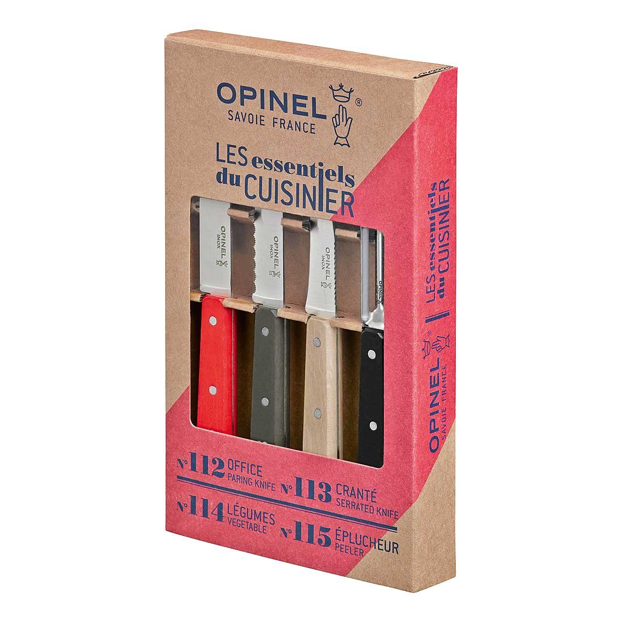 Opinel Messer-Set Opinel Küchenmesser-Set LES ESSENTIELS Loft, 4-tlg (4-tlg)