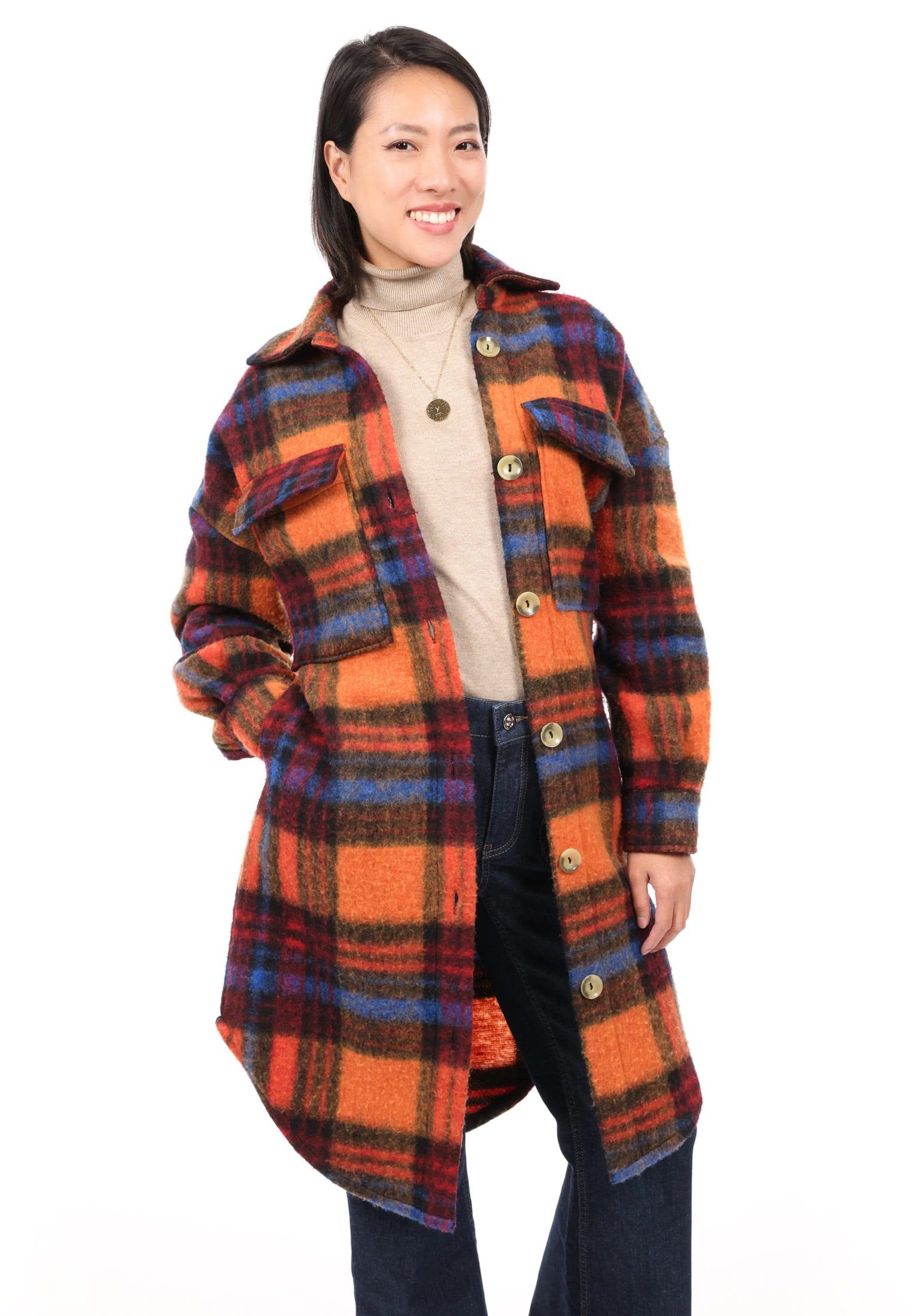 SURI FREY Wollmantel SFY Freyday (1-tlg) mit Umlegekragen