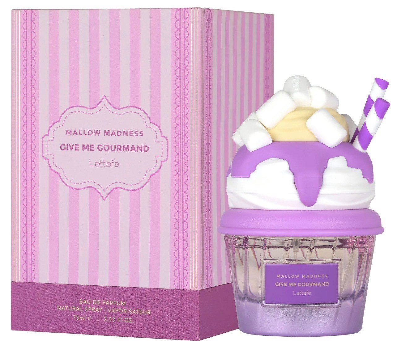 Lattafa Eau de Parfum Mallow Madness Give me Gourmand, Uniisex, New Launch, 100% Original aus U.A.E