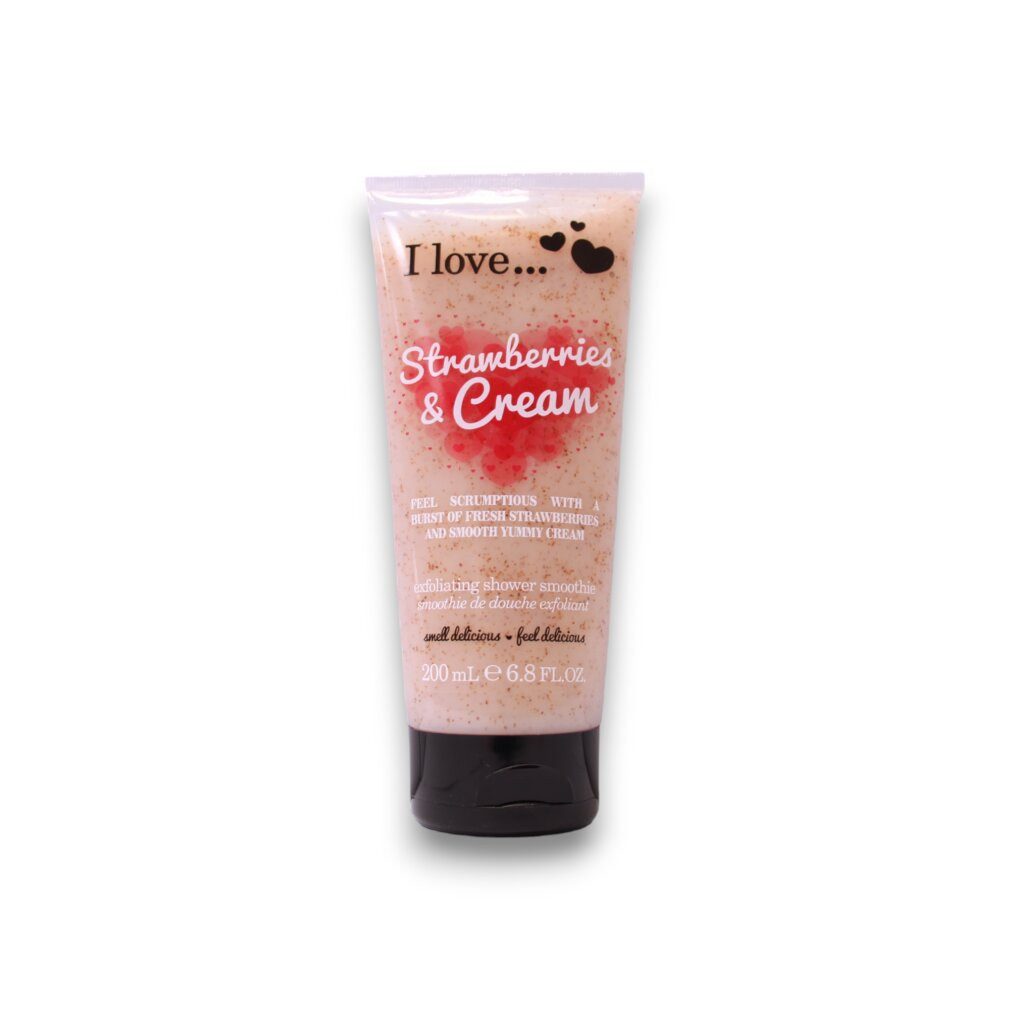 Körperpflegemittel ?Strawberries & Cream, Femei, Gel de dus exfoliant, 200ml