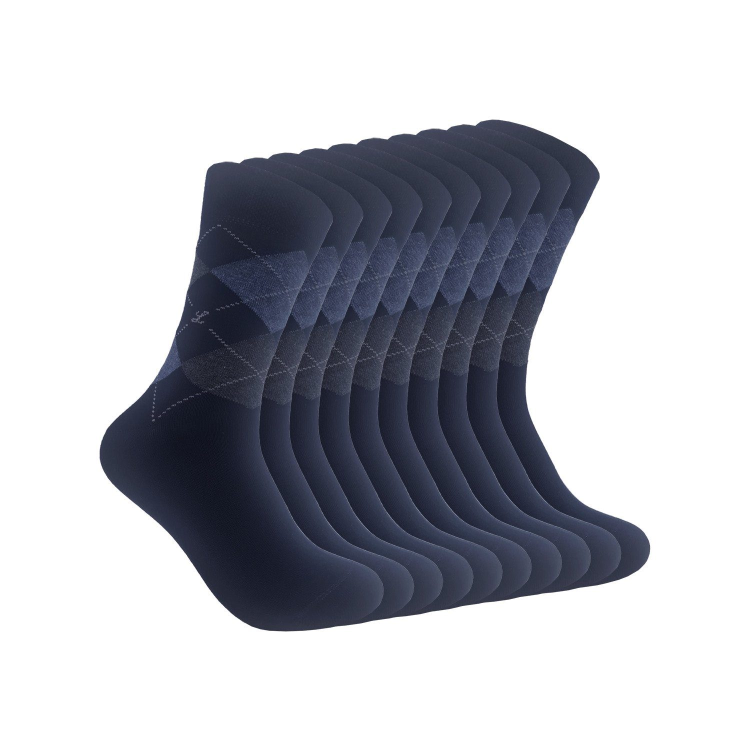 Businesssocken Businesssocken 10 Paar – Baumwolle & Komfortbund