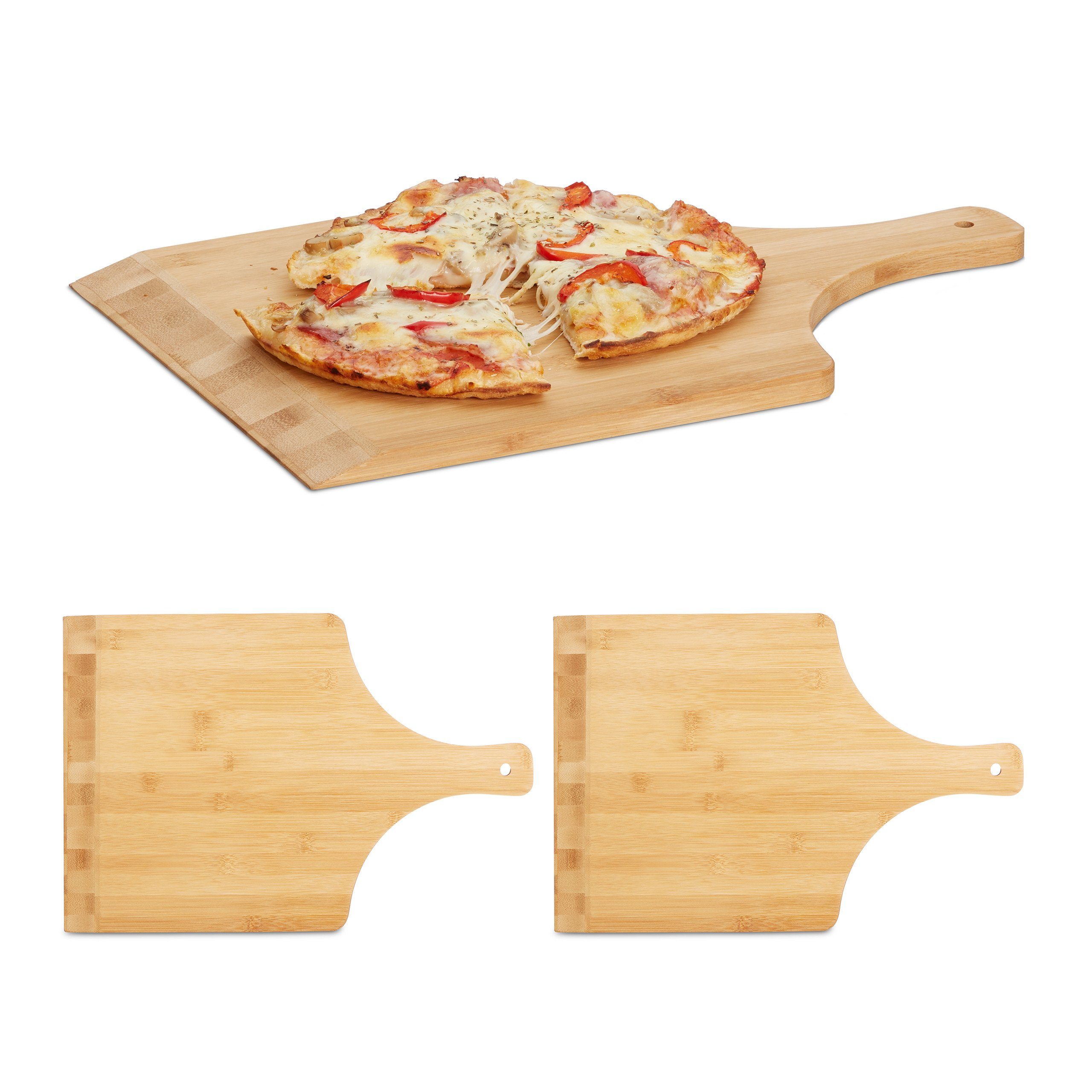 Relaxdays Pizzaschieber XXL Aus Bambus - 50x38 Cm,  Produktbild-Vorschau 9