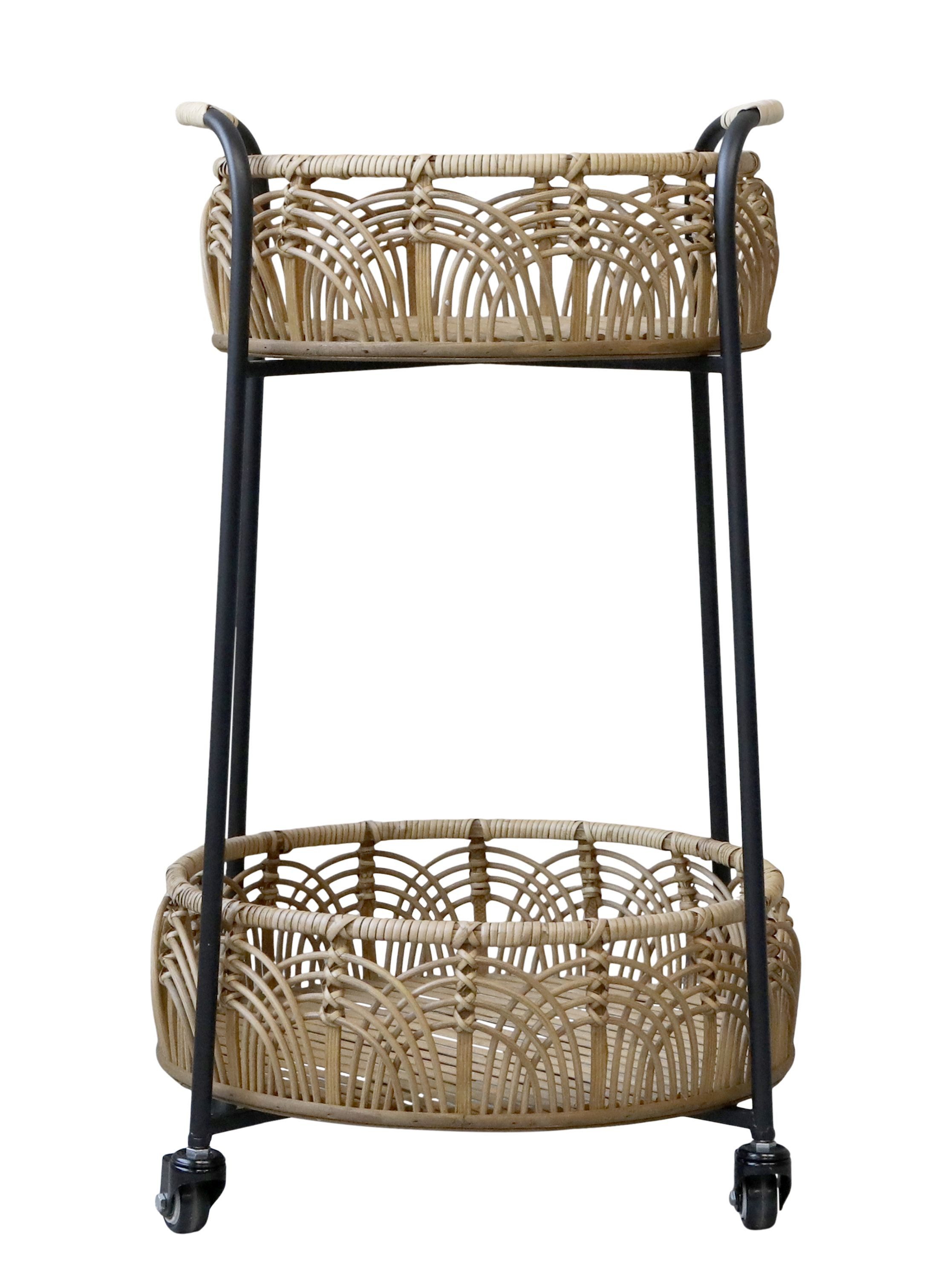 Chic Antique Beistelltisch Chic Antique - Beistelltisch mit Räder Barwagen günstig online kaufen