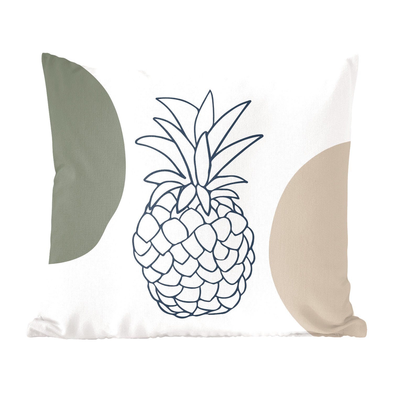 - Wohzimmer, mit Deko, - Zierkissen MuchoWow für Sofakissen Pastell Füllung Schlafzimmer, Dekokissen Ananas, Obst