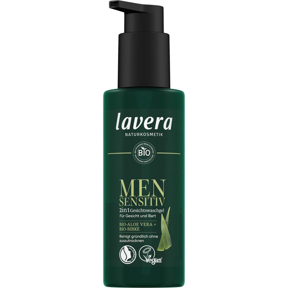 lavera Gesichtsgel Men sensitiv in Gesichtswaschgel, 150 ml