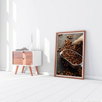 Sinus Art Poster Food-Fotografie  Frisch geröstete Kaffeebohnen 60x90cm Poster