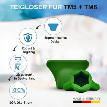 mix-slider Teigwerkzeug - Teigblume & Teiglöser für den Vorwerk Thermomix TM5 + TM6