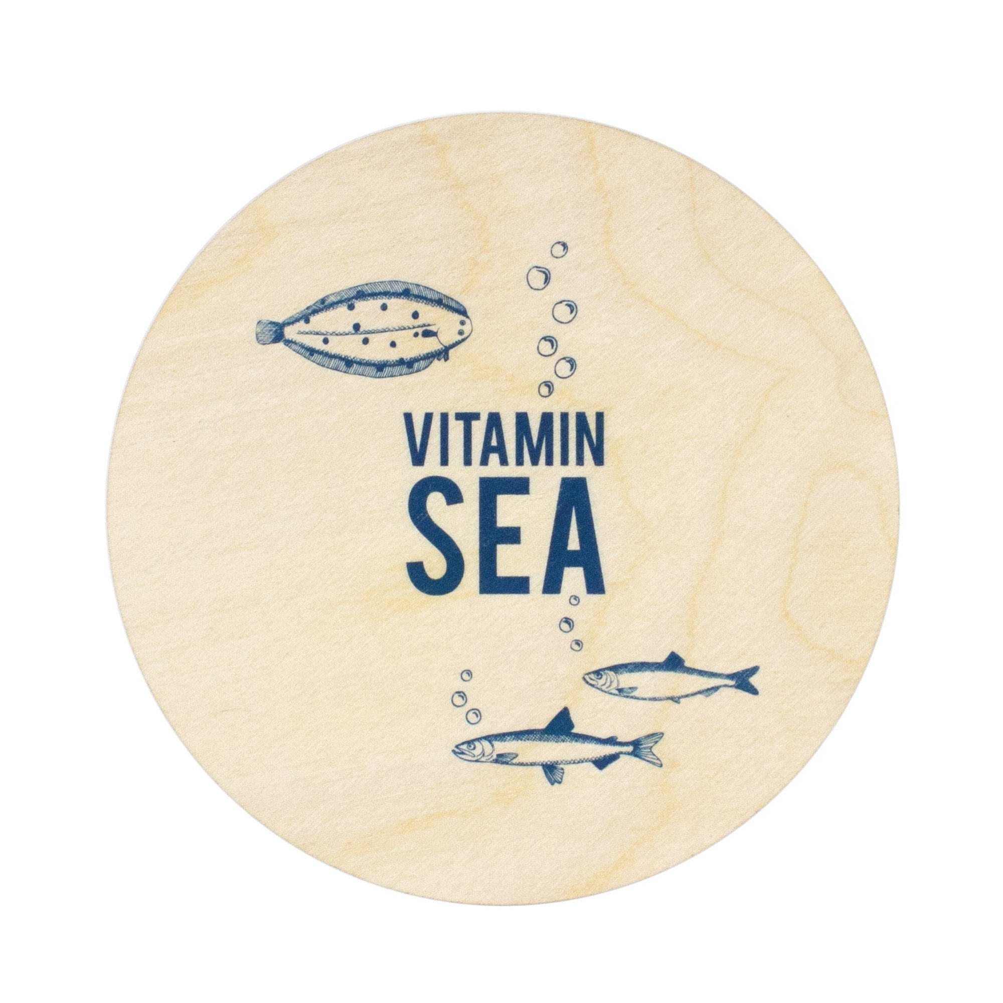 Bow & Hummingbird Glasuntersetzer Untersetzer Vitamin Sea