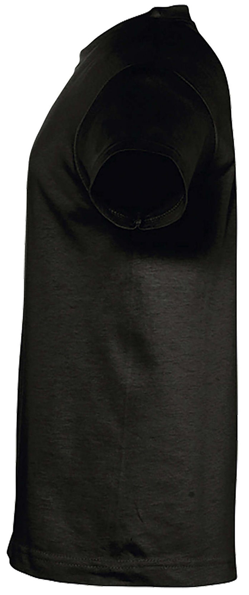 Mädchen Baumwollshirt T-Shirt Aufdruck, MyDesign24 schwarz Pferden bedrucktes Print-Shirt mit 3 i141 mit