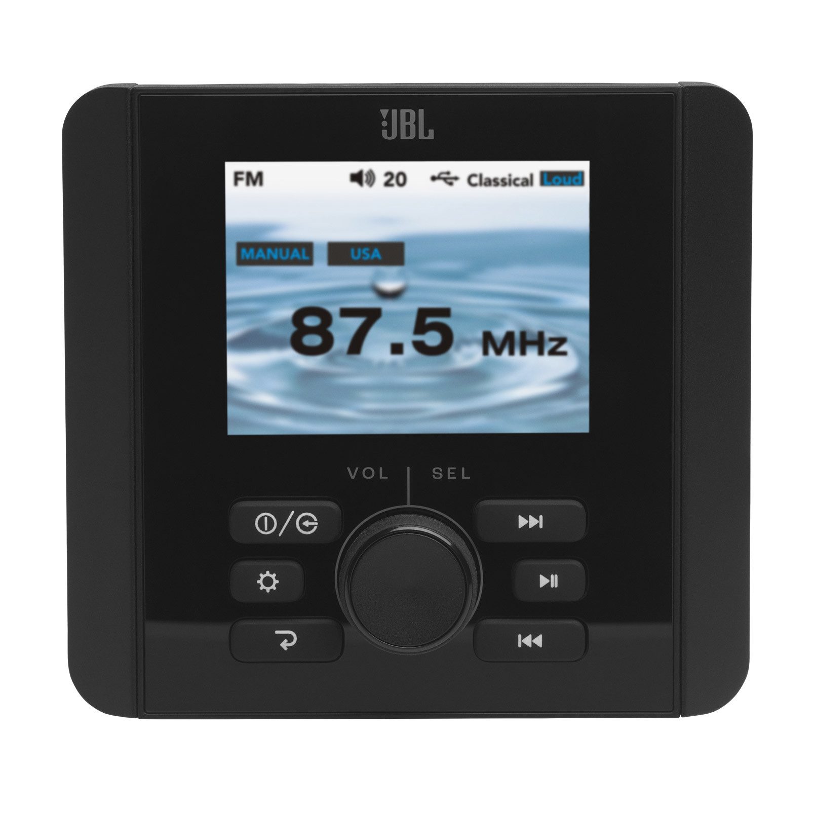 JBL JAM5000N HEADUNIT 2,8-Zoll-Marine-Audio-Hauptgerät mit TFT-Farbdisplay Autoradio