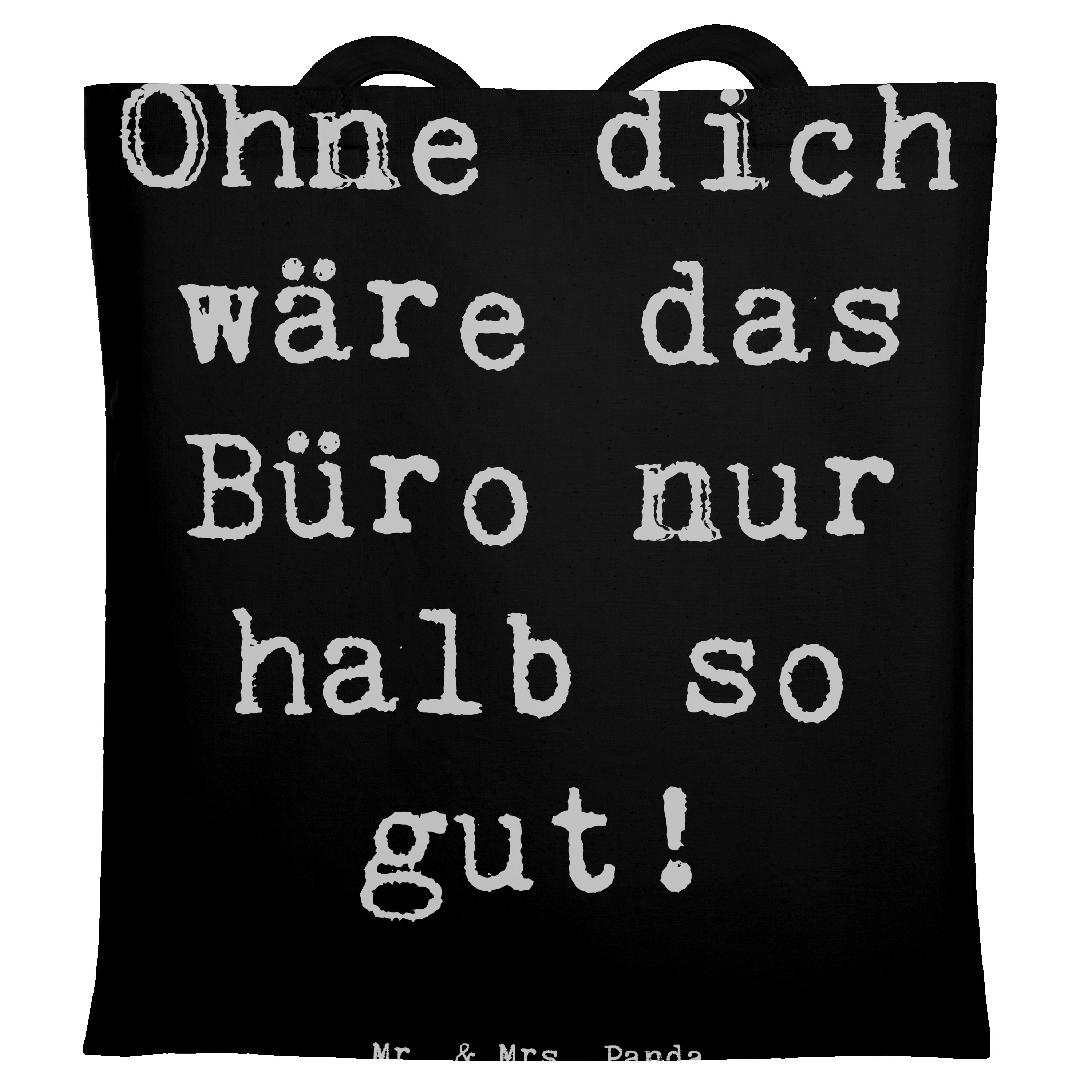 Tragetasche Sekretärin Beste - Schwarz - Geschenk, Motivation, Anerkennung Sekret