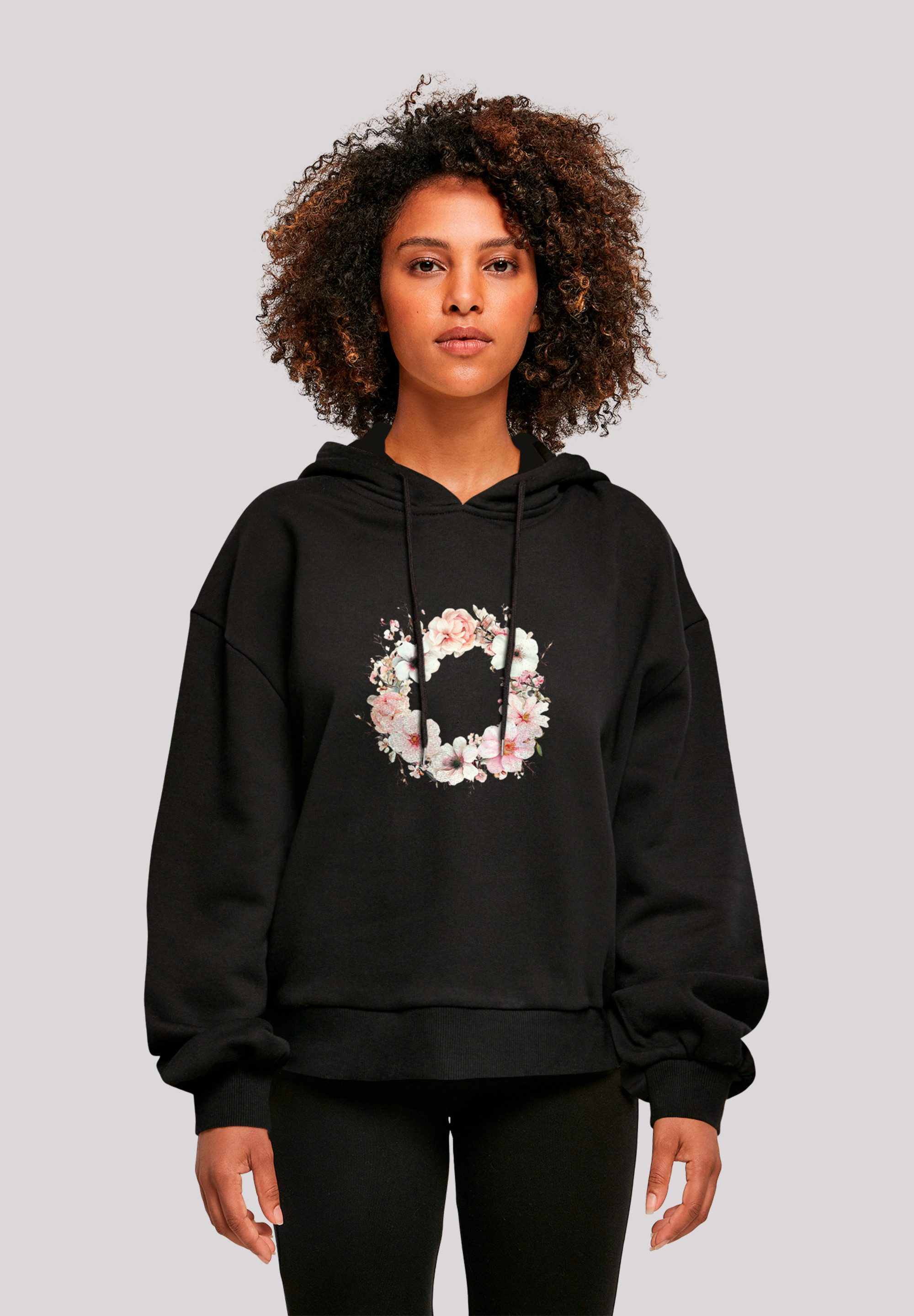 F4NT4STIC Sweatshirt Rosa Blumenkranz Premium Qualität